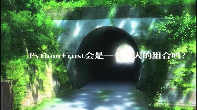 Python+rust会是一个强大的组合吗？