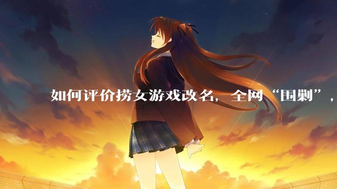 如何评价捞女游戏改名，全网“围剿”，以及导演b站账号被封这件事?