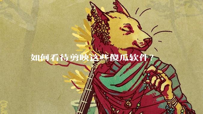 如何看待剪映这些傻瓜软件？