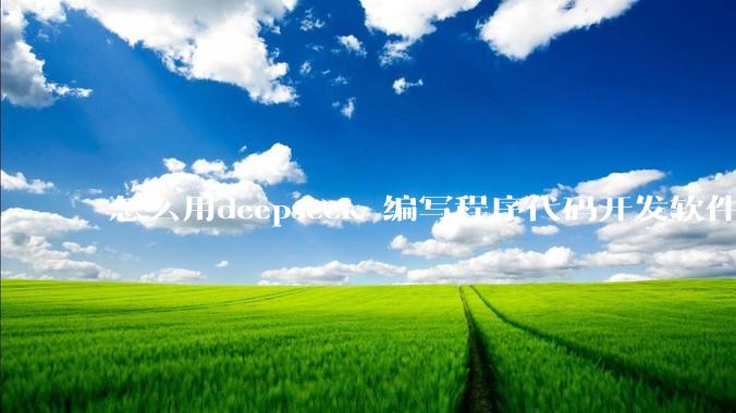 怎么用deepseek 编写程序代码开发软件？